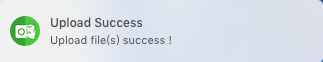 upload success